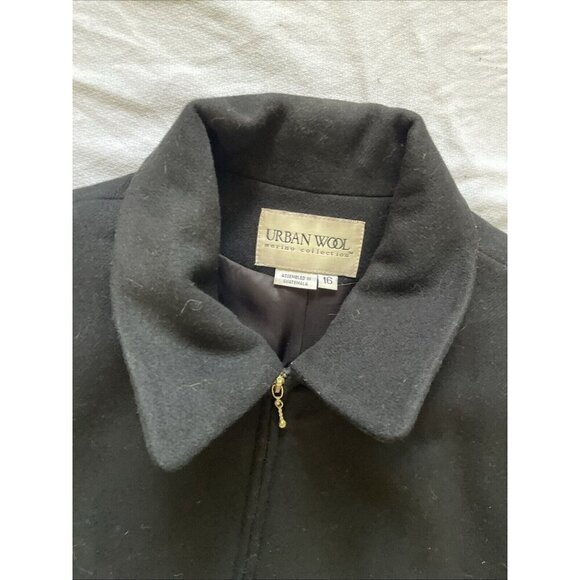 Harley-Davidson Womens Wool Black Jacket With Red Rose Embroidery Zip Closure Ur - Picture 8 of 8